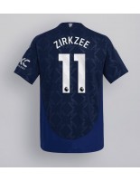 Manchester United Joshua Zirkzee #11 Venkovní Dres 2024-25 Krátký Rukáv